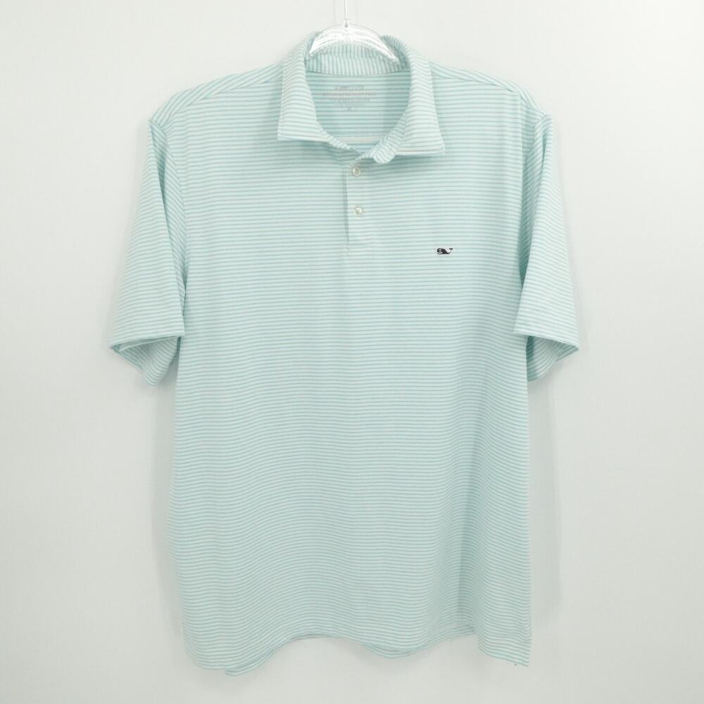 Vineyard Vines Mint Green Striped Polo
